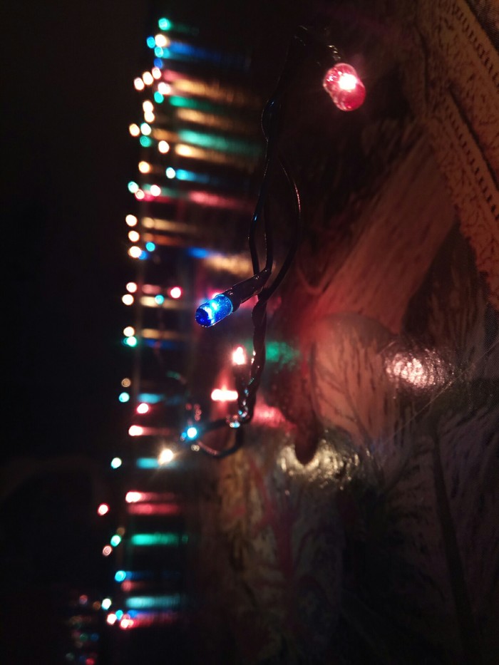 Festive light. - The photo, My, Garland, New Year