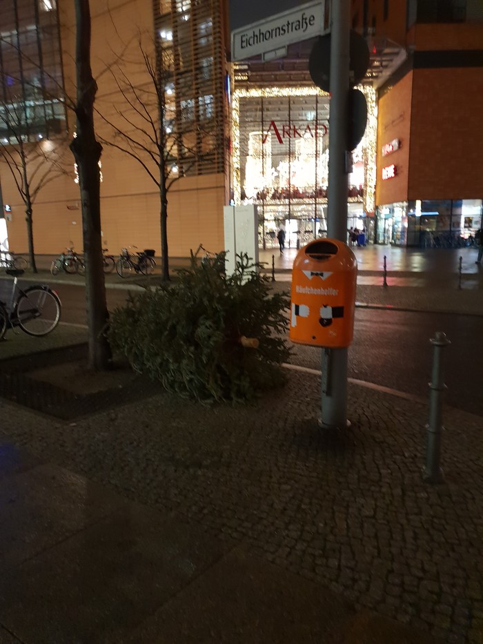The holiday is over - My, New Year, That's all, Berlin, Christmas, Threw away the tree
