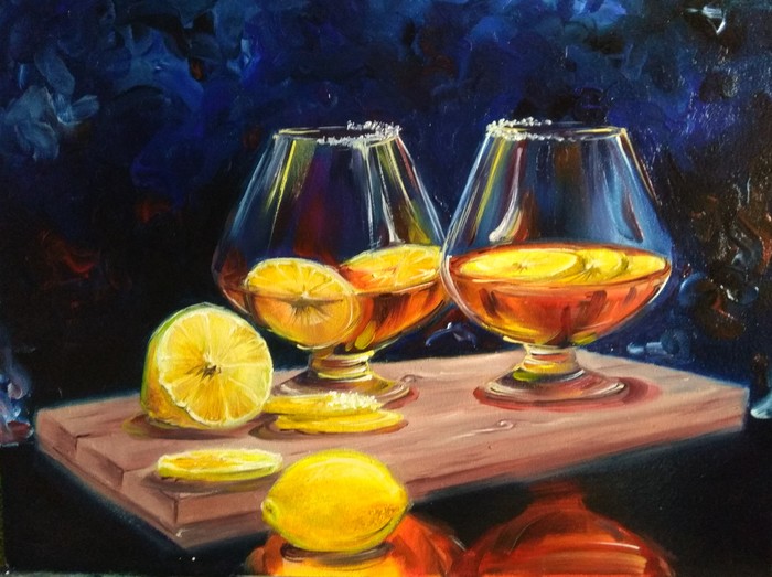 Iozhik dnepr - My, Iozhikdnepr, Christmas, Oil painting, Alcohol, Holidays, Congratulation
