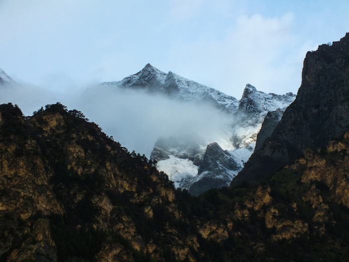 Real mountain cows. - Guys, Rainbow, The mountains, Cow, My, Tourism, Longpost, Yak