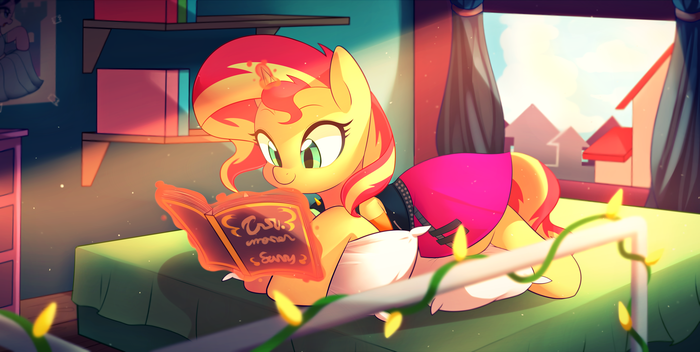 A little cozy My Little Pony, Sunset Shimmer, Marenlicious