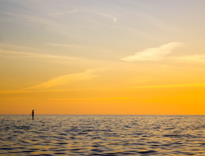 Tel Aviv. Mediterranean Sea. - My, Tel Aviv, Mediterranean Sea, Sea, Sunset, Israel, Surfing, Surfer, 