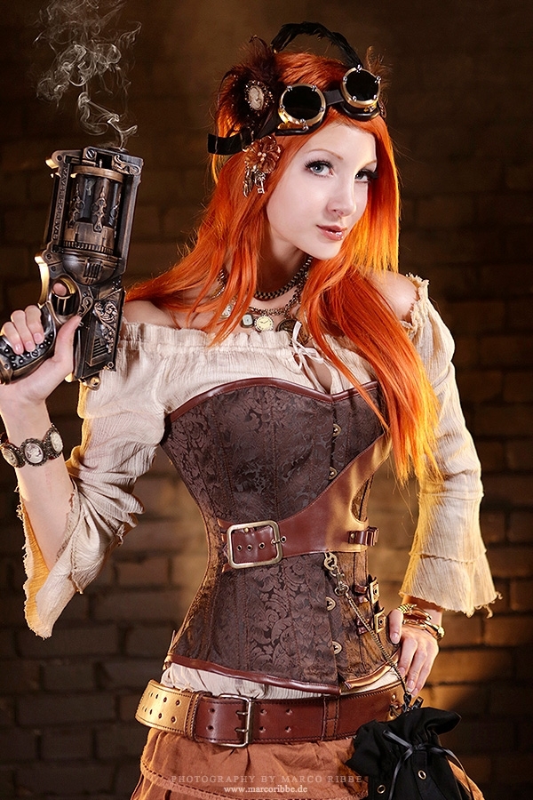 Sina Domino Collins - , , Steampunk, Girls, Cosplay, Models, Longpost