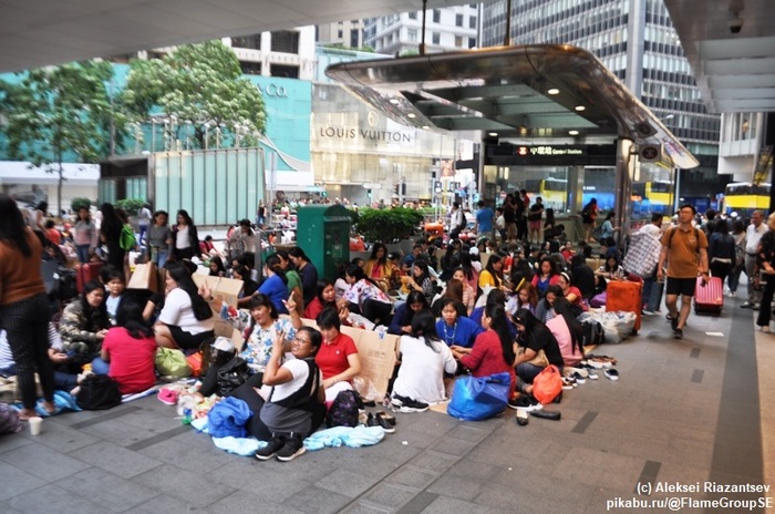 Самый грязный день - день филлипинских домработниц в Гонконге 