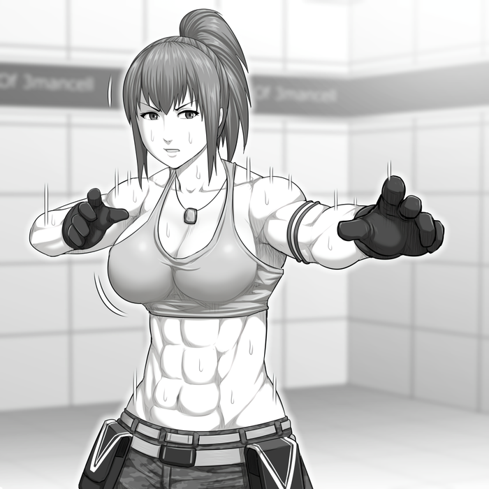 Leona Heidern Cantamaminaide, ,  , Leona heidern, The King of Fighters, , Anime Art