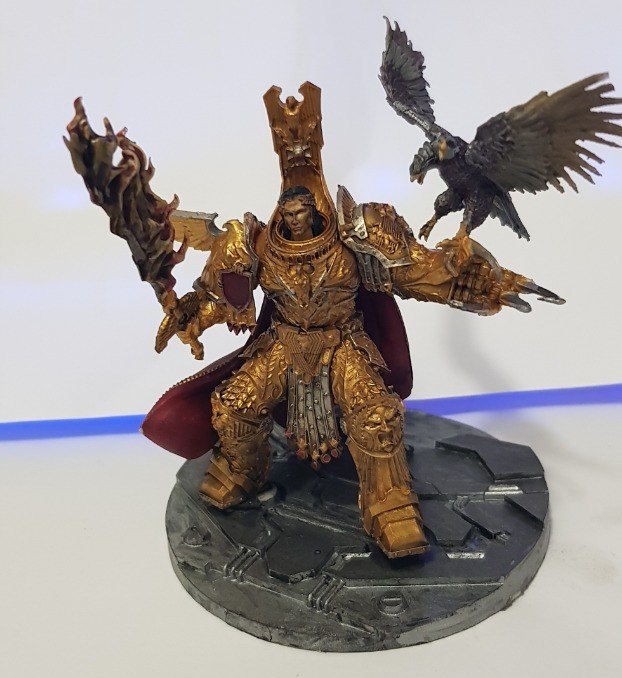 God Emperor of Mankind (this is my approximately 7th miniature) - My, Warhammer 40k, Painting miniatures, Modeling, Emperor of Humanity, Longpost