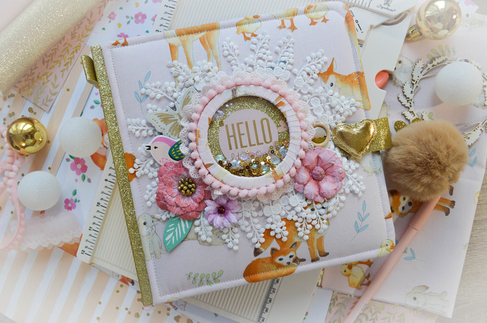 Album for baby from birth to a year - My, , Album, Handmade, Needlework without process, Presents, Scrapbooking, Longpost