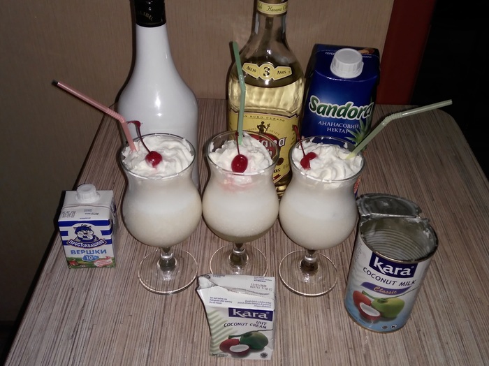 Pina Colada Variations - My, Alcohol, Cocktail, Longpost, Pina Colada, Spider