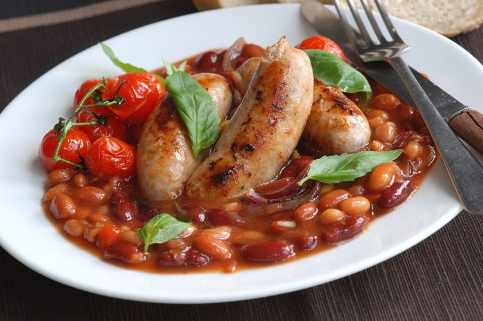 Homemade sausages with beans and curry. A flavor you can't resist! - Food, Italian food, Recipe, Homemade sausage, Beans, Longpost