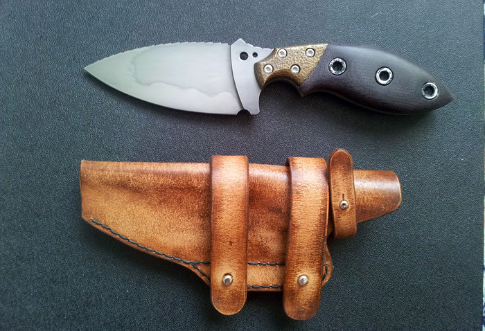 Пятничная у8а Нож, Своими руками, Рукоделие с процессом, Сталь, Кожа, Видео, Длиннопост