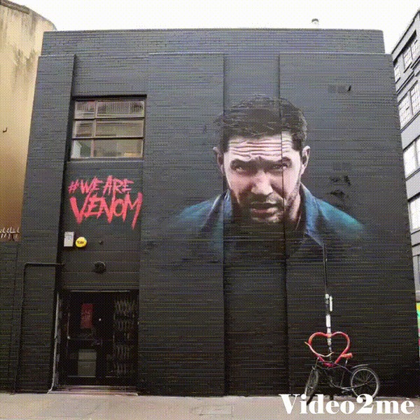 16 граффити превращают Тома Харди в Venom