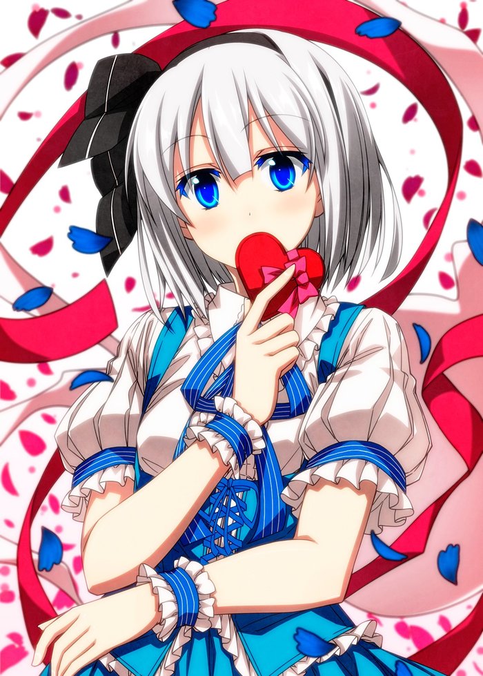 Happy Valentine , Anime Art, Touhou, Konpaku Youmu, Sazanami Mio, 14  -   