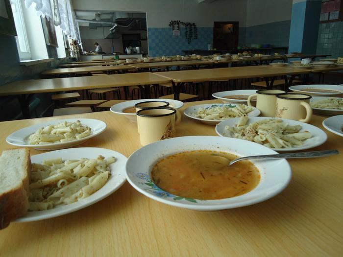 Lunch at secondary school No. 1 in Severo-Kurilsk, Sakhalin Region. - My, School, Ready meals