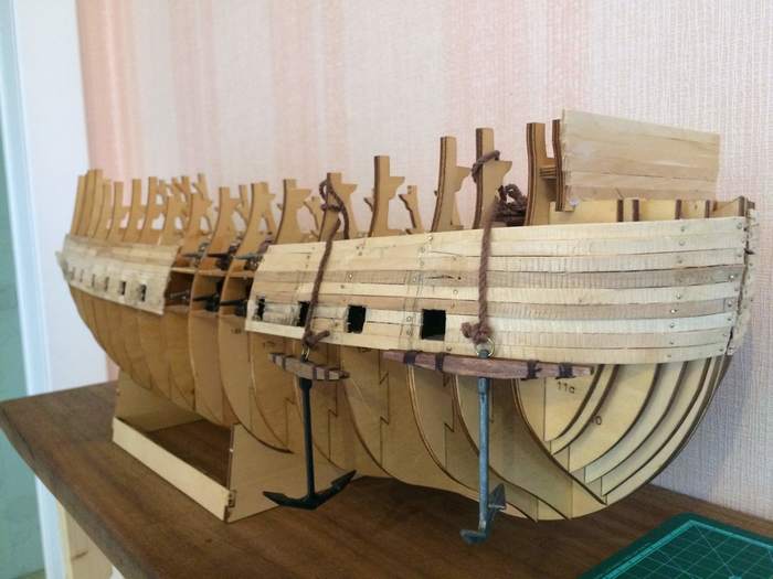 How the model HMS Victory (Admiral Nelson's ship) was built. - My, Victory, , Handmade, Longpost, Ship modeling, Wood products, Stand modeling, Deagostini