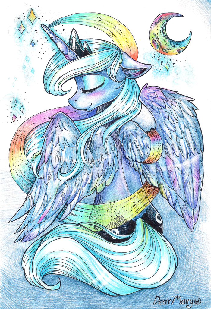 Colorful night - My Little Pony, Princess Luna, Dearmary