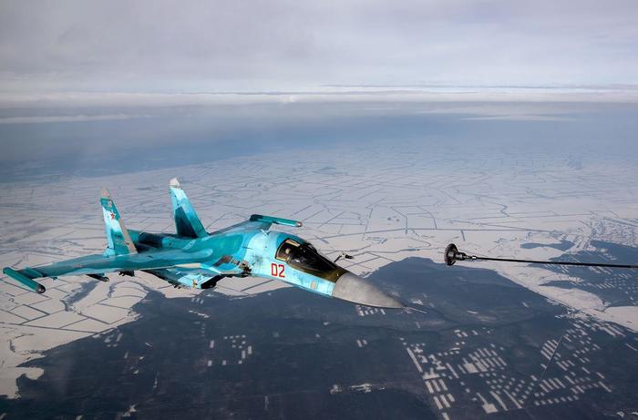 Su-34 air refueling - Su-34, Aviation, Refueling in the air, Longpost