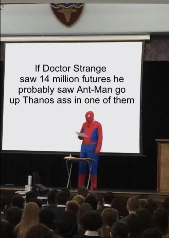 He probably wants to unsee it - Humor, Doctor Strange, Ant-man, Thanos, Marvel, Spiderman