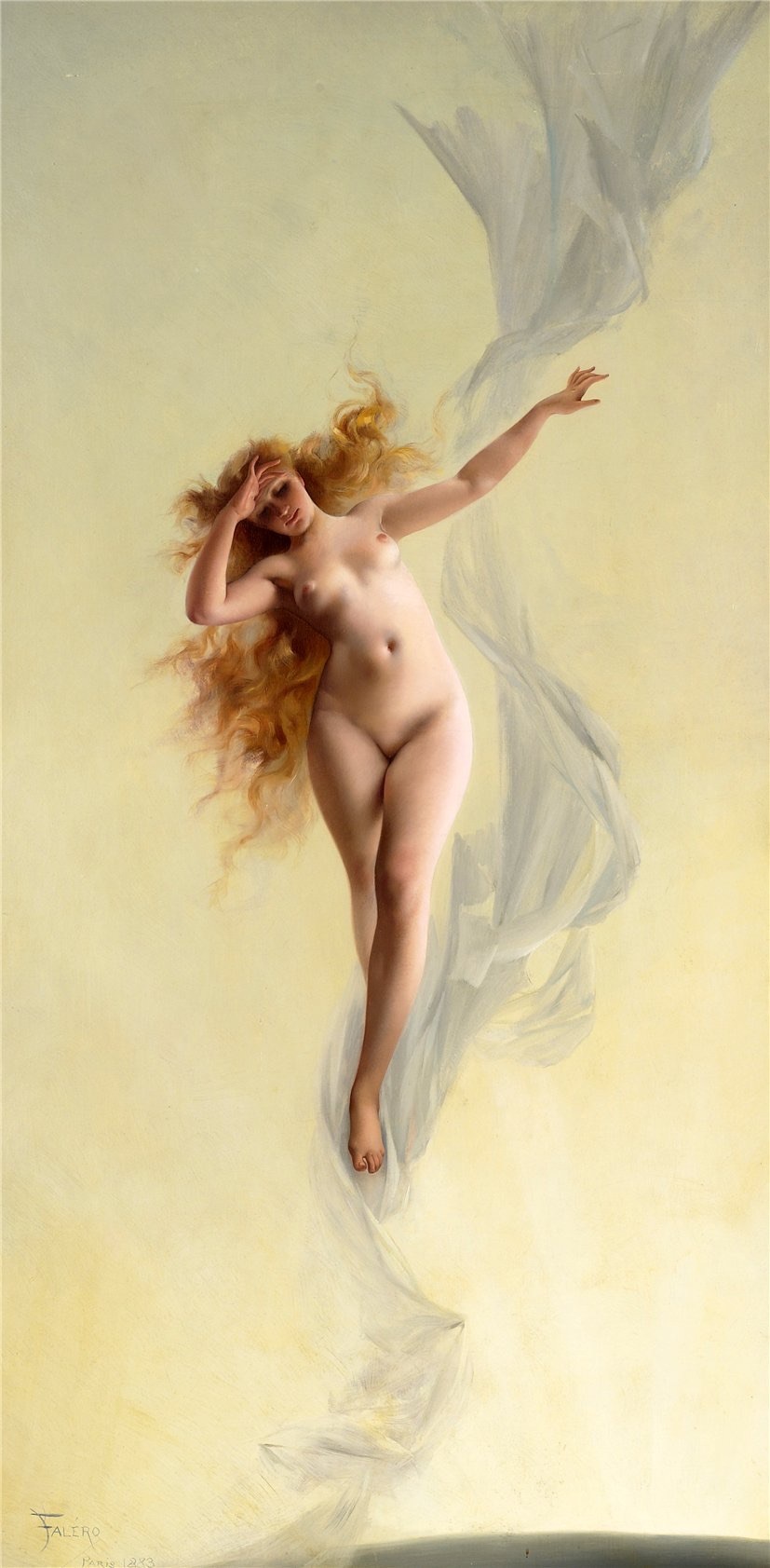 The beauty of the female body in the works of the Spanish painter Luis Ricardo Falero - NSFW, Longpost, Art, Painting, Painting, Naked, beauty, 