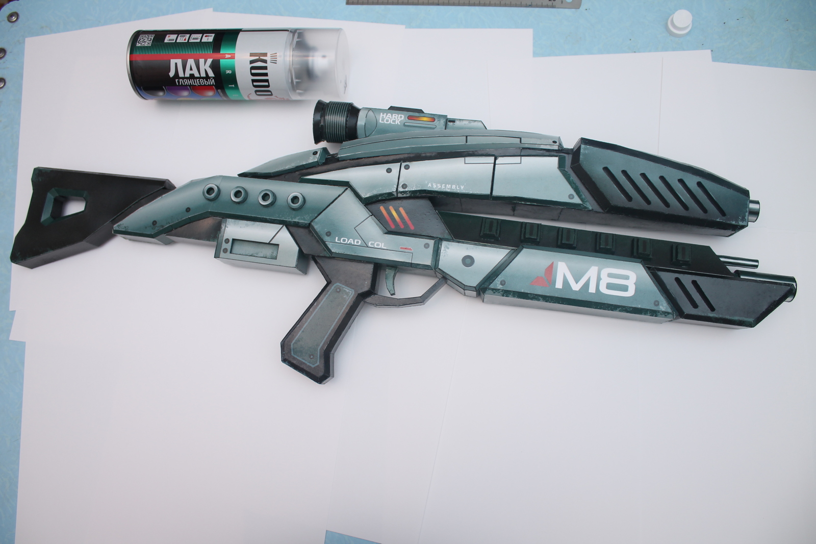 Модель из бумаги винтовки M8 Avenger из игры Mass Effect. | Пикабу