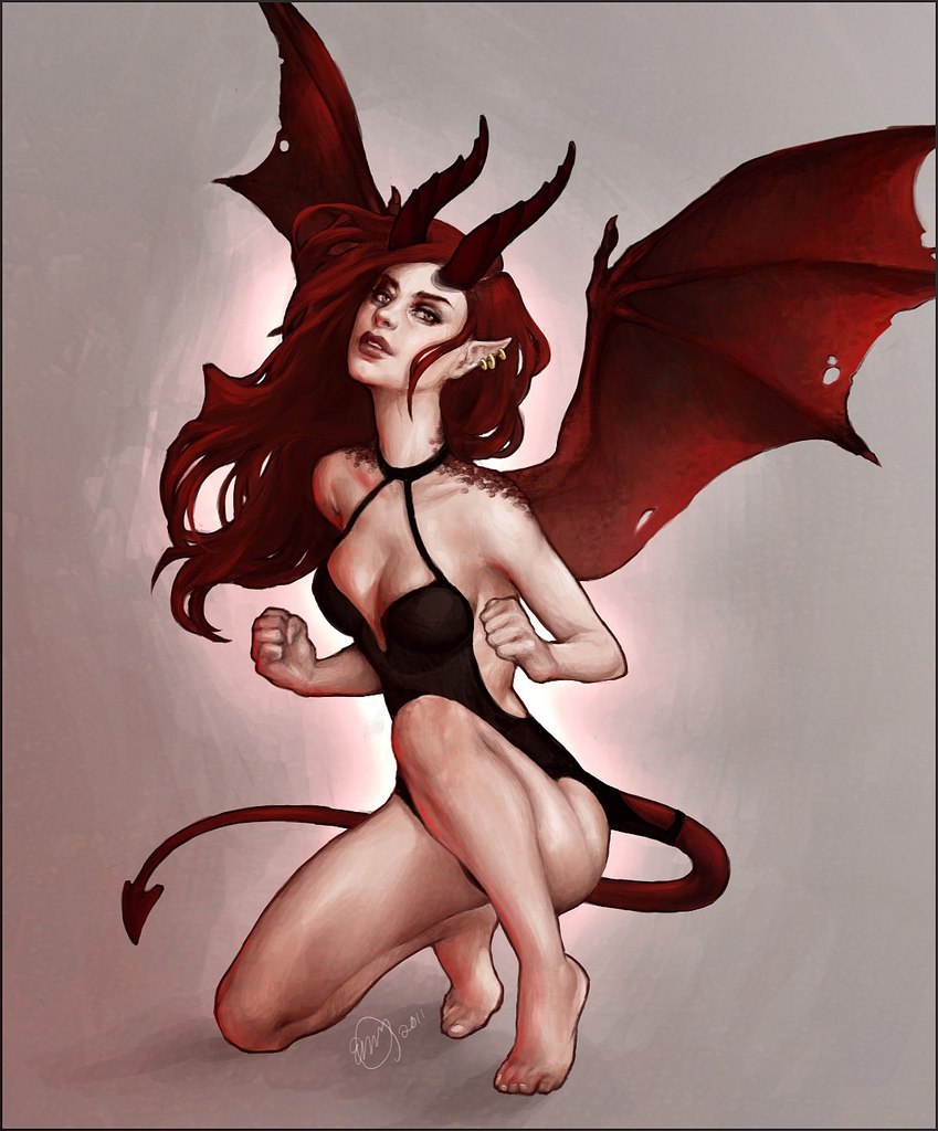 Succubus - NSFW, Succubus, Mystic, Erotic, Longpost