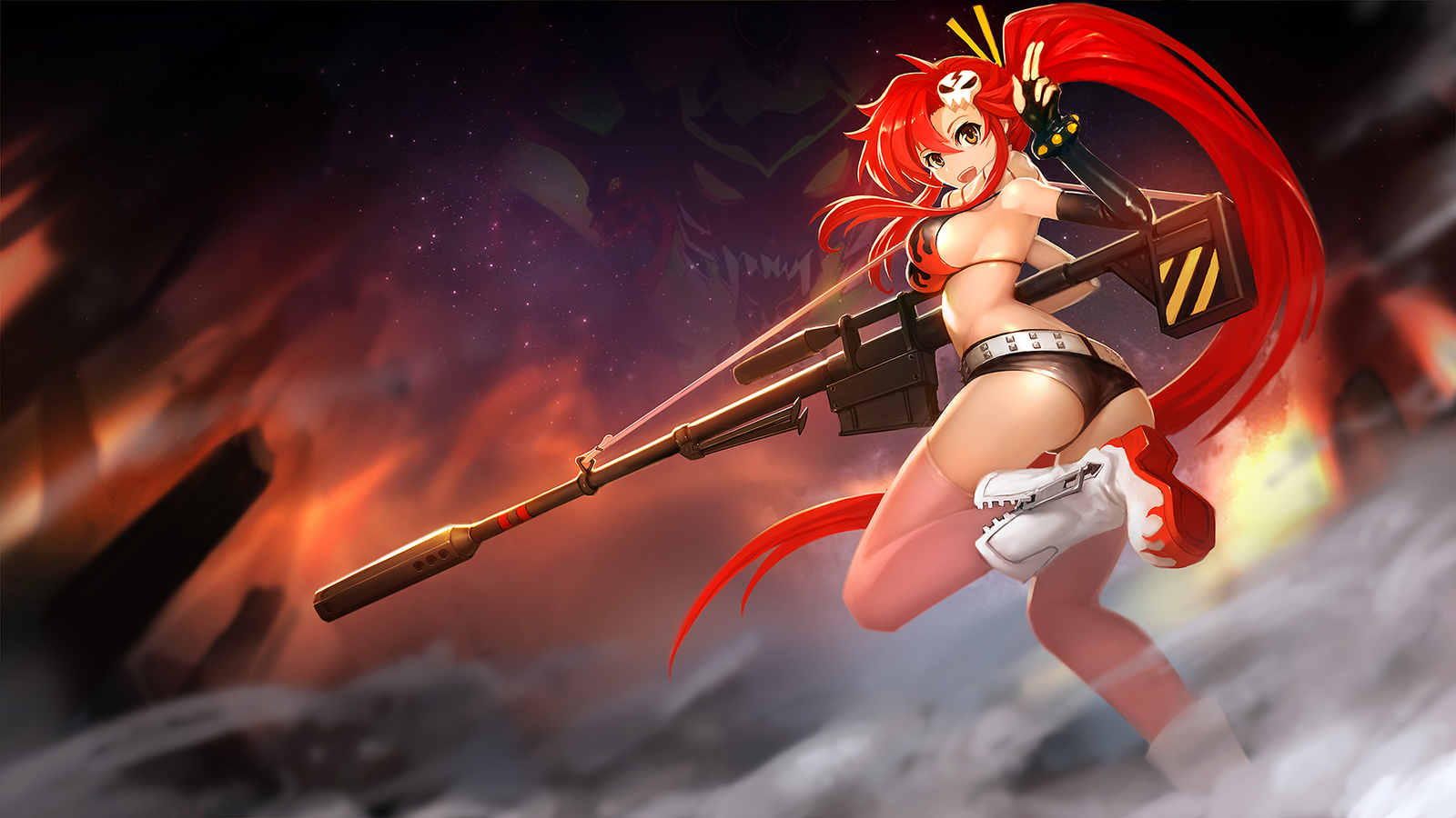 Tengen Toppa Gurren Lagann - NSFW, Аниме, Anime Art, Yoko Littner, Gurren Lagann