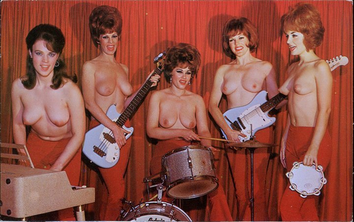 girl bands - NSFW, Music, Girls, Boobs, Guitar, Topless, Longpost