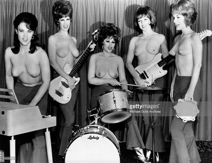 girl bands - NSFW, Music, Girls, Boobs, Guitar, Topless, Longpost