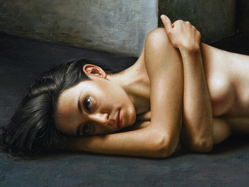 Nu. (number 3) - NSFW, Painting, Longpost, Erotic, Omar Ortiz