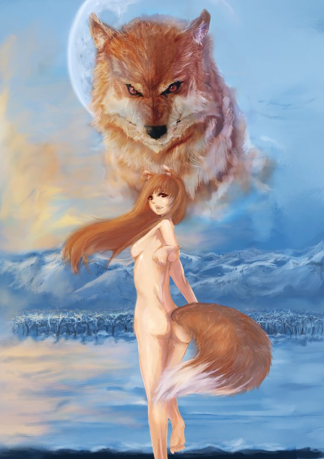 Horo/Holo - NSFW, Anime Art, Аниме, Волчица и пряности, Horo Holo, Holo