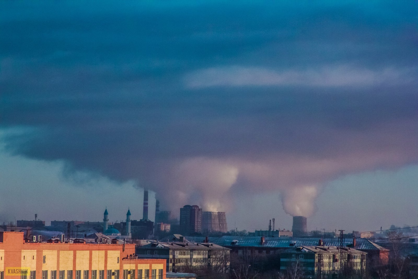 Генератор облаков. ТЭЦ-5. Омск. | Пикабу