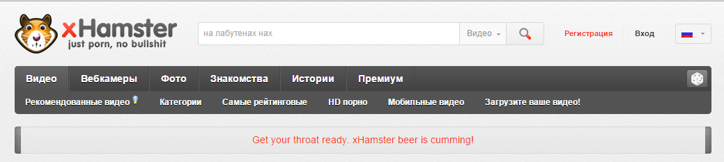 Зашел я сегодня на один известный сайт, а там... - NSFW, Моё, Xhamster, Клубничка, Ленинград, Пасхалка, Скриншот