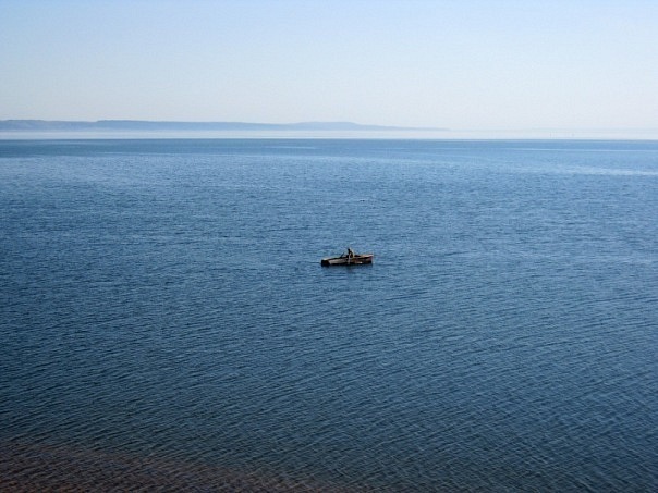 Serenity - My, Kama, A boat, Infinity, Blue