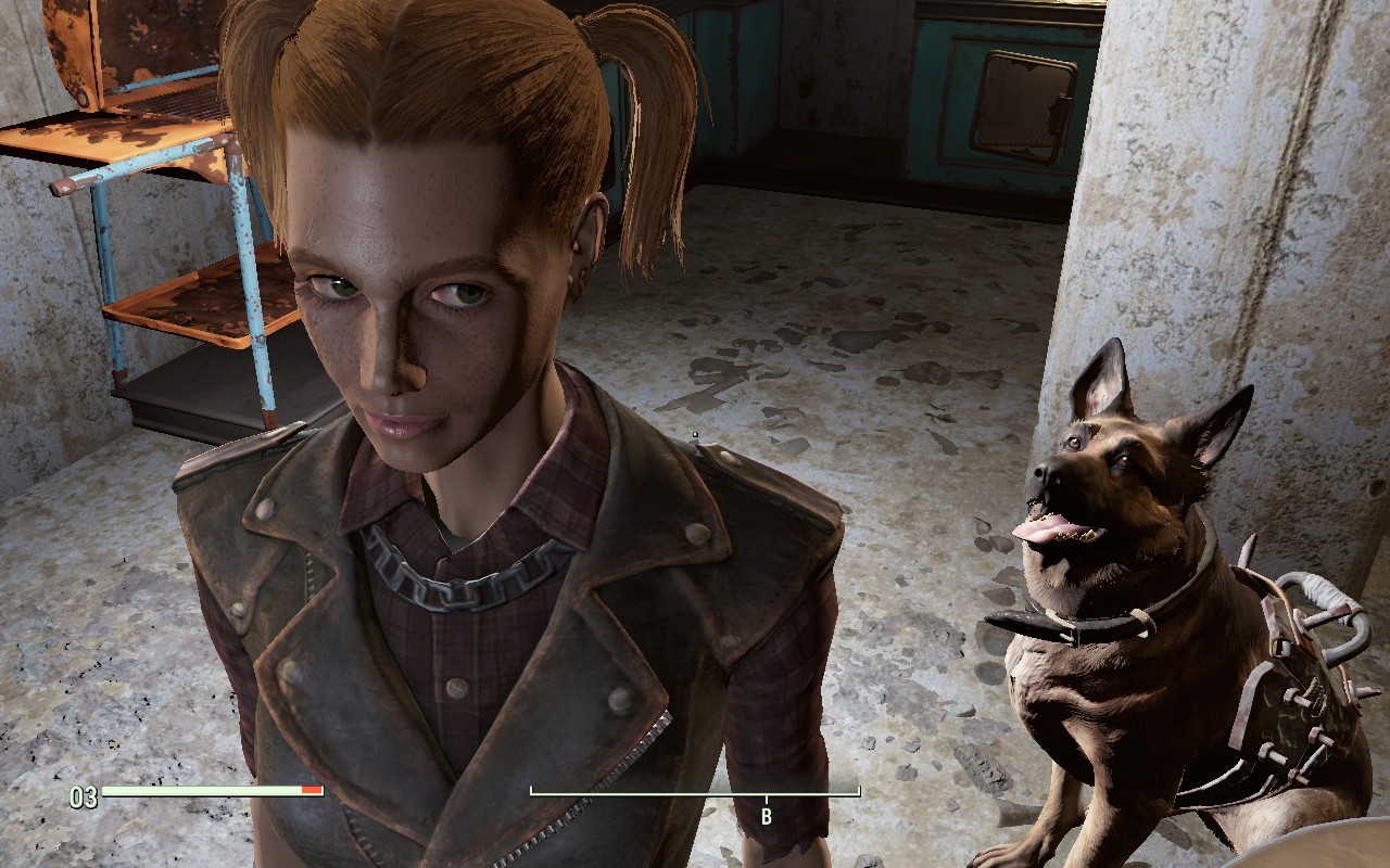 Fallout 4 - redhead nyasha ^^ - My, Fallout 4, Characters (edit), Nyasha, Redheads