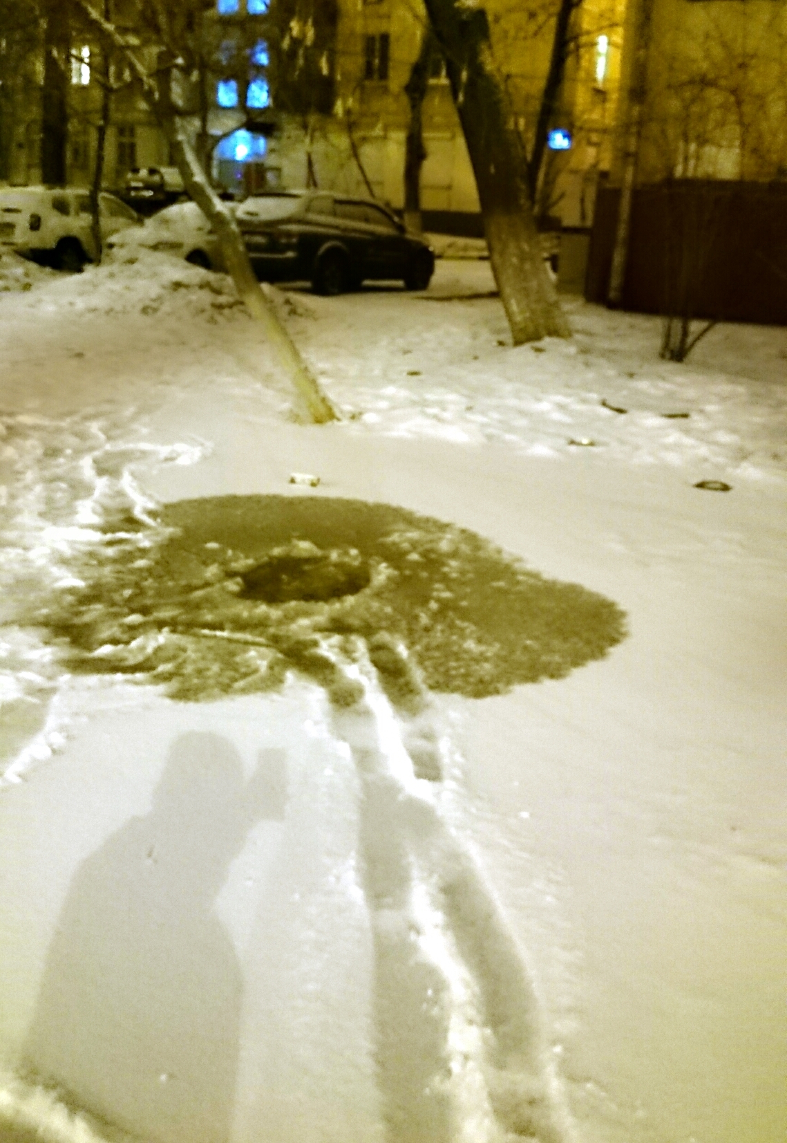 Didn't notice - My, My, Puddle, Ice hole, Failure