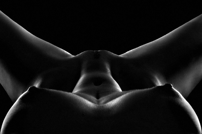 Symmetry - NSFW, Black and white, Erotic