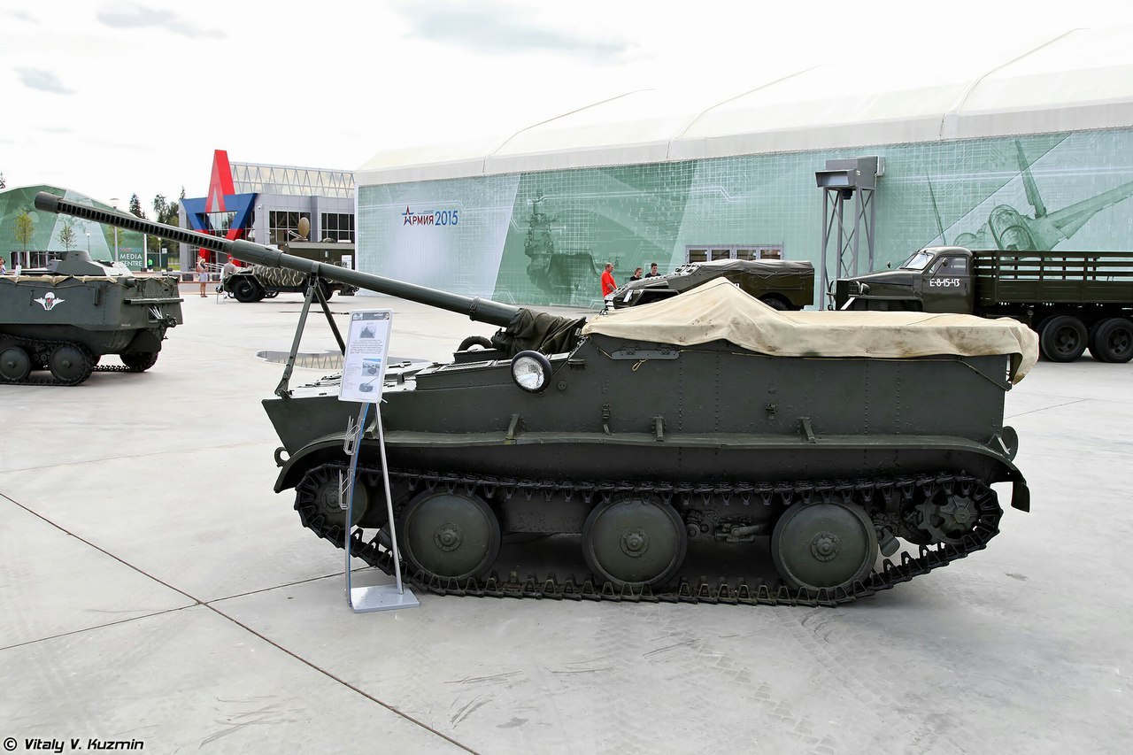 Опытная авиадесантная артиллерийская установка К-73 | Пикабу