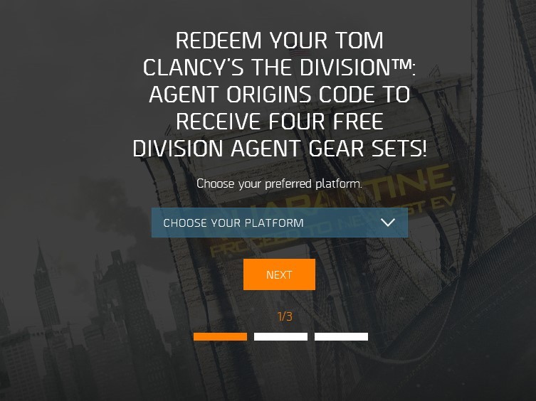Бесплатные наборы снаряжения для The Division | Пикабу
