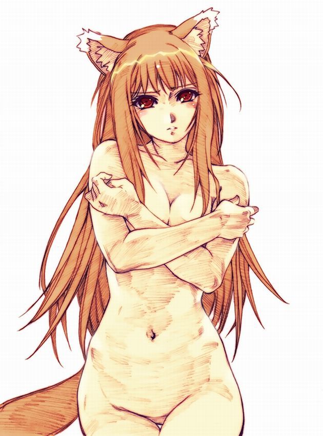 The Wise She-Wolf of Yotsu! - NSFW, Spice and Wolf, Art, Beautiful girl, Boobs, Booty, Anime art, Horo holo, Holo, Longpost