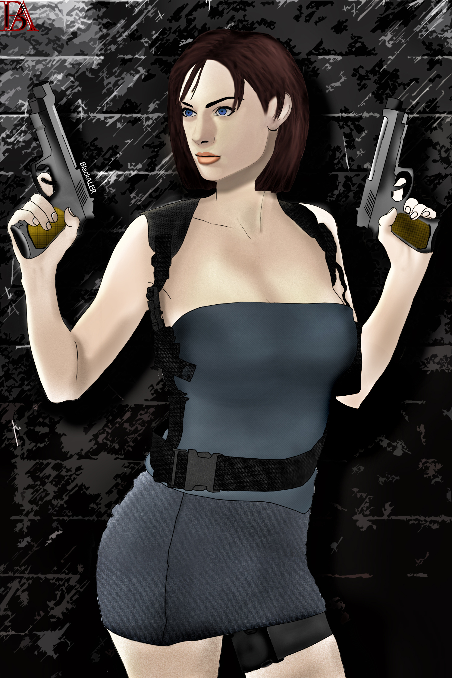 My Art - My, Jill valentine, Resident evil, Weapon, Game art