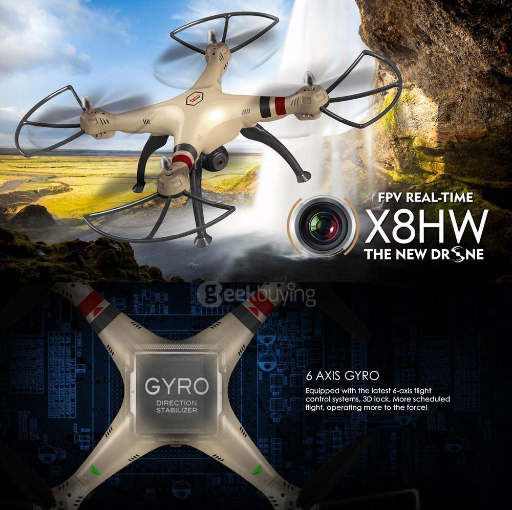 SYMA X8W - большой дешевый FPV квадрокоптер | Пикабу