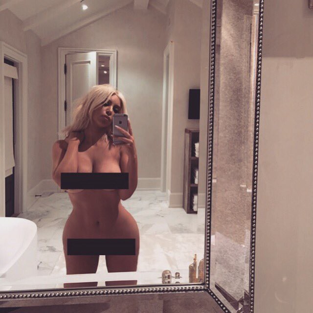 Kim Kardashian tried to defend the right to publish her own nude photos - NSFW, Kim Kardashian, Attempt