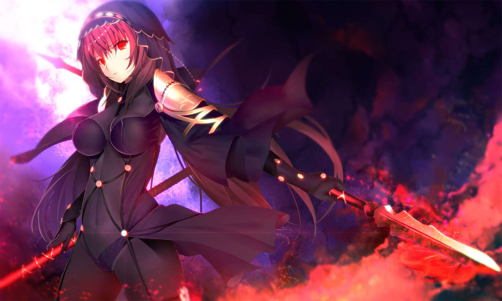 Skathach - Аниме, Anime Art, Fate, Fate Grand Order, Skathach, Scathach