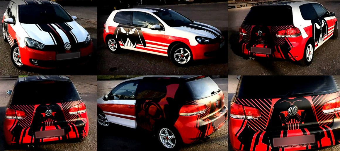 First car wrap - Star Wars - My, Star Wars, Graphics, Car, Photoshop, Illustrator