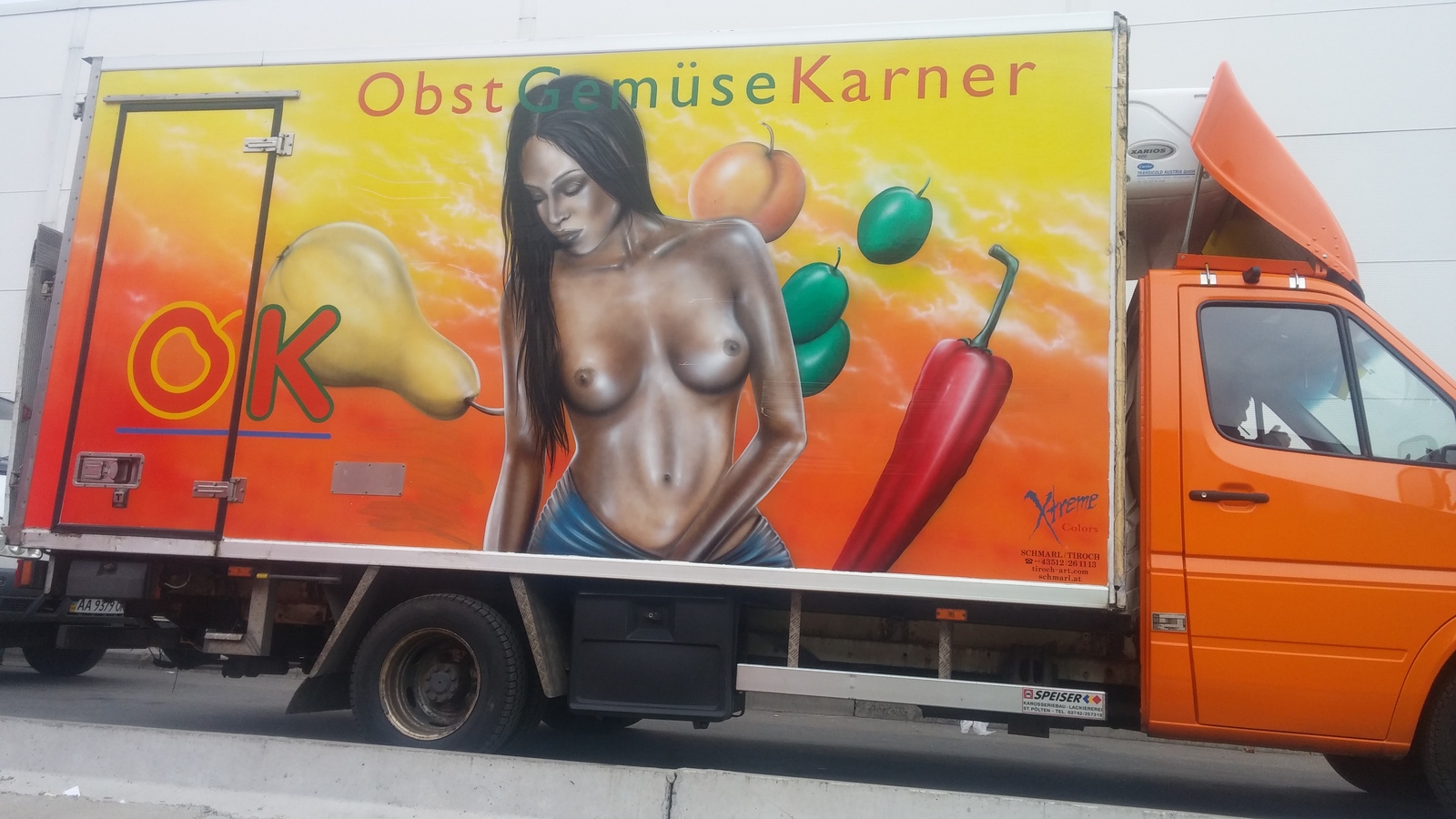 Just a car supplier - NSFW, My, Drawing by car, Photo