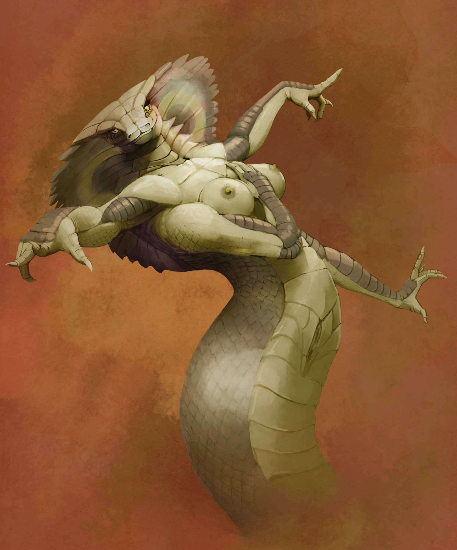 Dancing Naga - NSFW, Hattonslayden, Furry scalie, Furry, Furotica