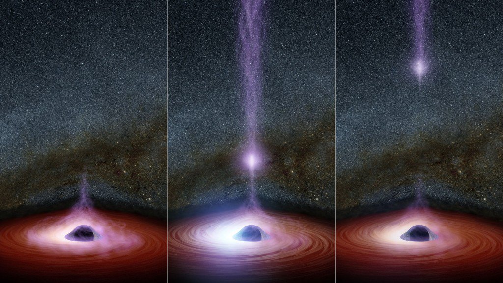 NASA spotted a glowing object that escaped from a black hole - Space, Black hole