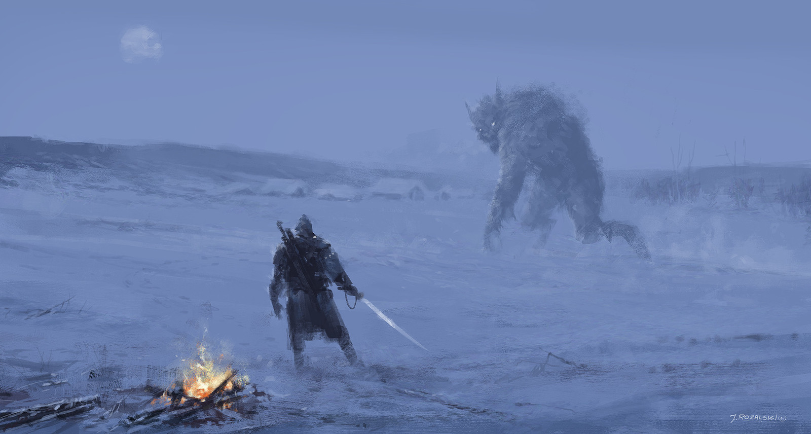 "Тихая ночь". Художник Jacob Rozalski Пикабу