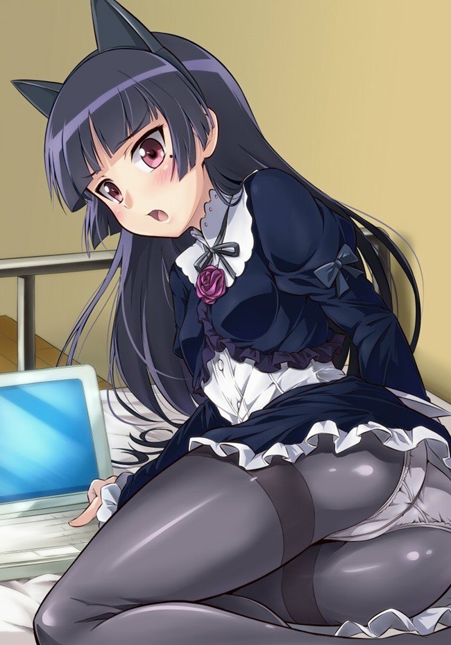 Ruri. - NSFW, Anime, Anime art, Oreimo, , Girls, Pantsu, Ore no Imouto ga Konnani Kawaii Wake ga Nai, Gokou ruri