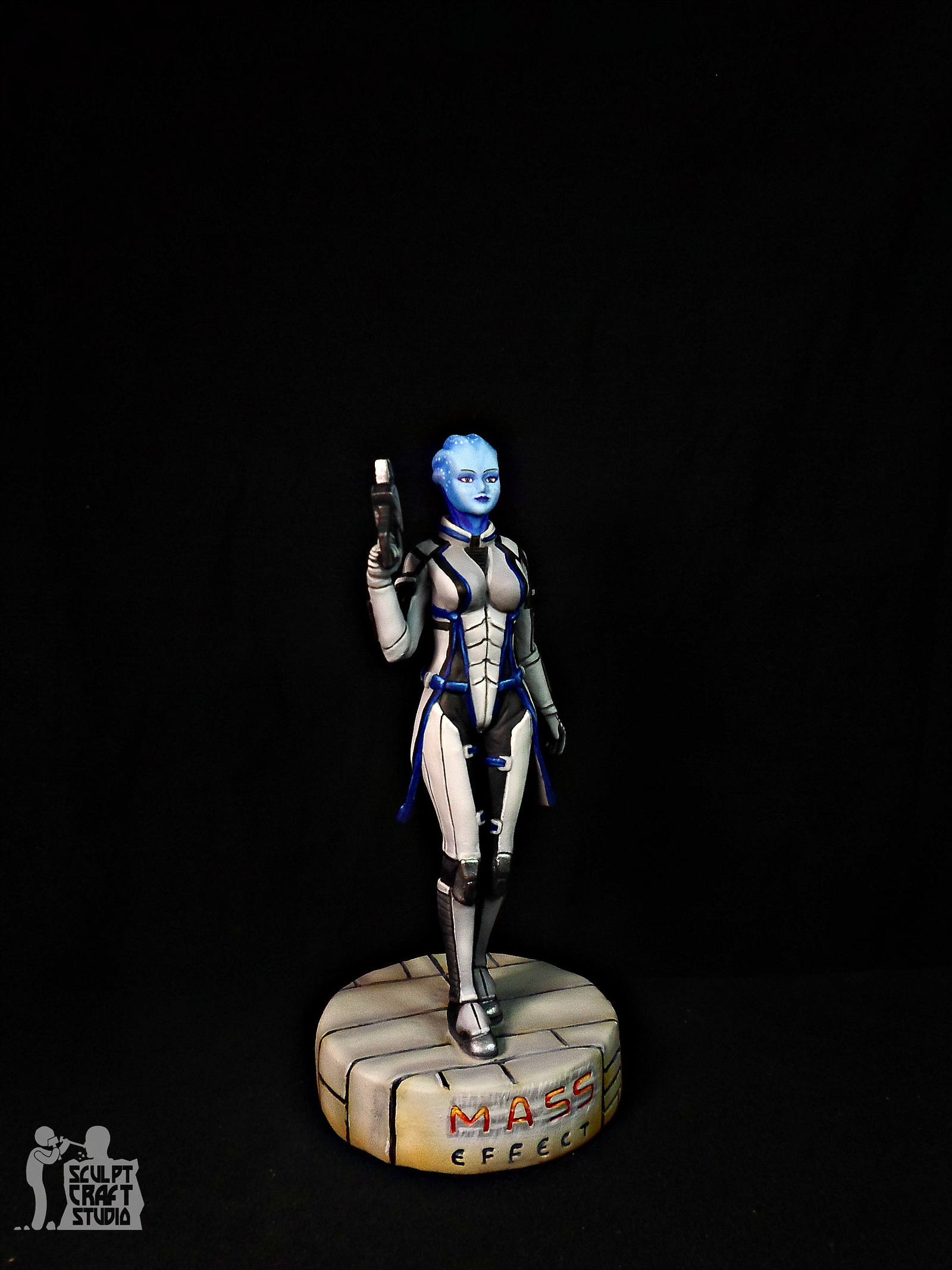 Liara T'Soni figurine from Mass Effect. - My, Liara Tsoni, Mass effect, Longpost, Figurines, Computer games, Characters (edit), Games, With your own hands