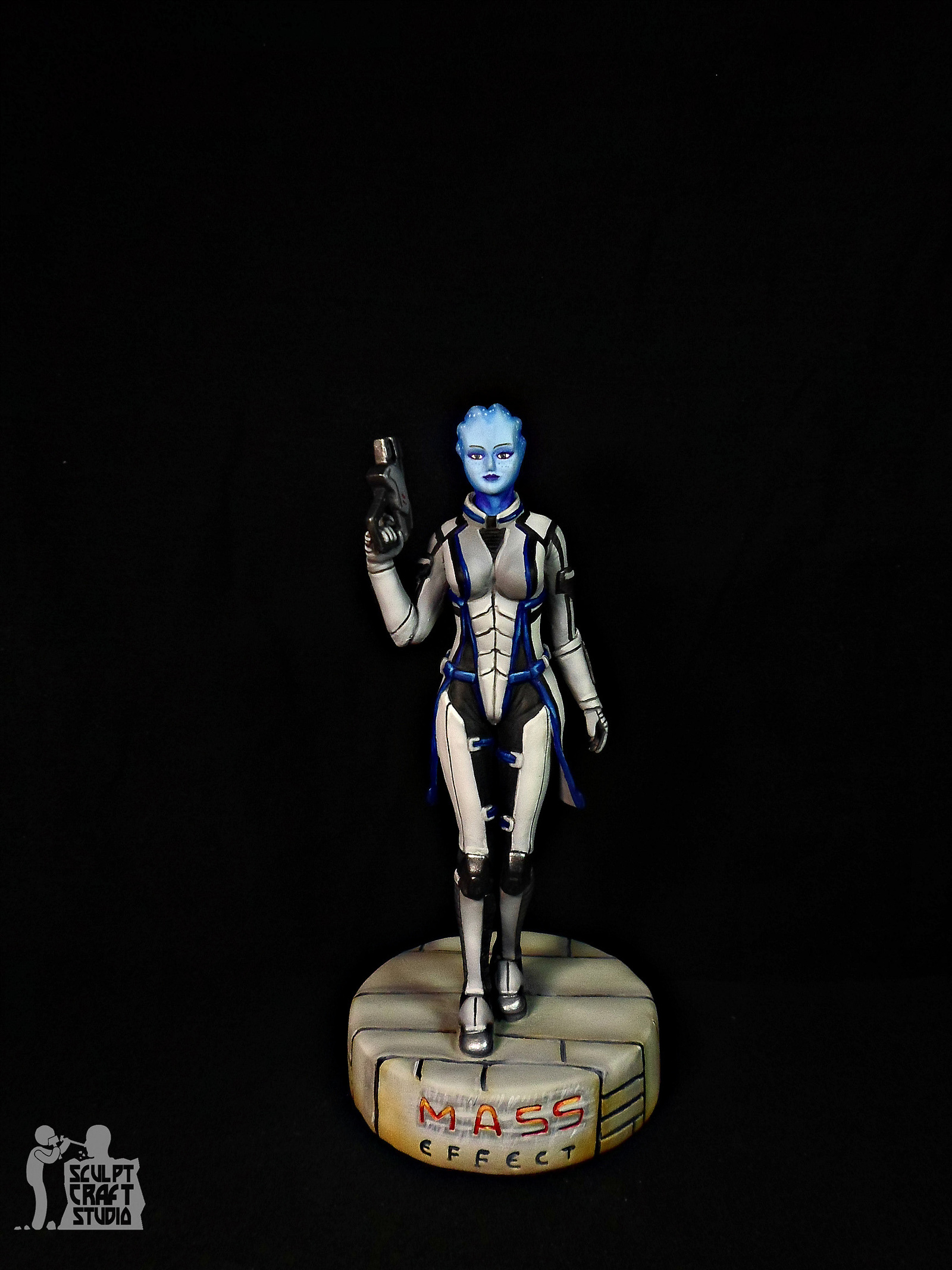 Liara T'Soni figurine from Mass Effect. - My, Liara Tsoni, Mass effect, Longpost, Figurines, Computer games, Characters (edit), Games, With your own hands